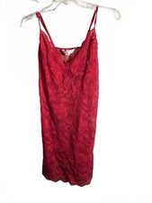 Victoria's Secret Red Lace Slip Dress - Size L