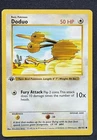 Pokémon TCG Doduo 48/102 Base Set First Edition Shadowless Common Vintage