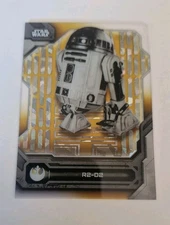 2024 Topps Star Wars High Tek R2-D2 Death Star Black & White Gold  #BW-R2  19/50