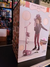 FAO Schwarz Pink Karaoke Microphone w/ Adjustable Stand, LED Lightshow