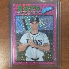 2026 Topps Heritage Jake Mangum Tampa Bay (Pink Sparkle) #227