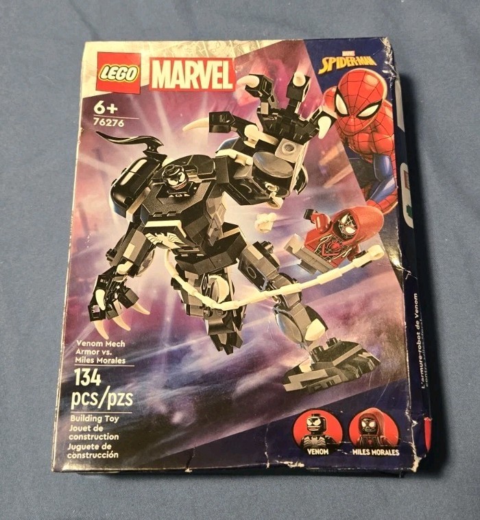 New LEGO Super Heroes: Venom Mech Armor Vs. Miles Morales (76276