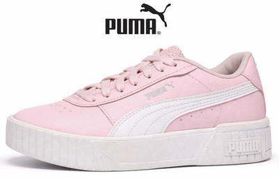 Puma Cali Sport Girls Sneakers Pink White Low Platform Shoes Kids Size 1 C Retro