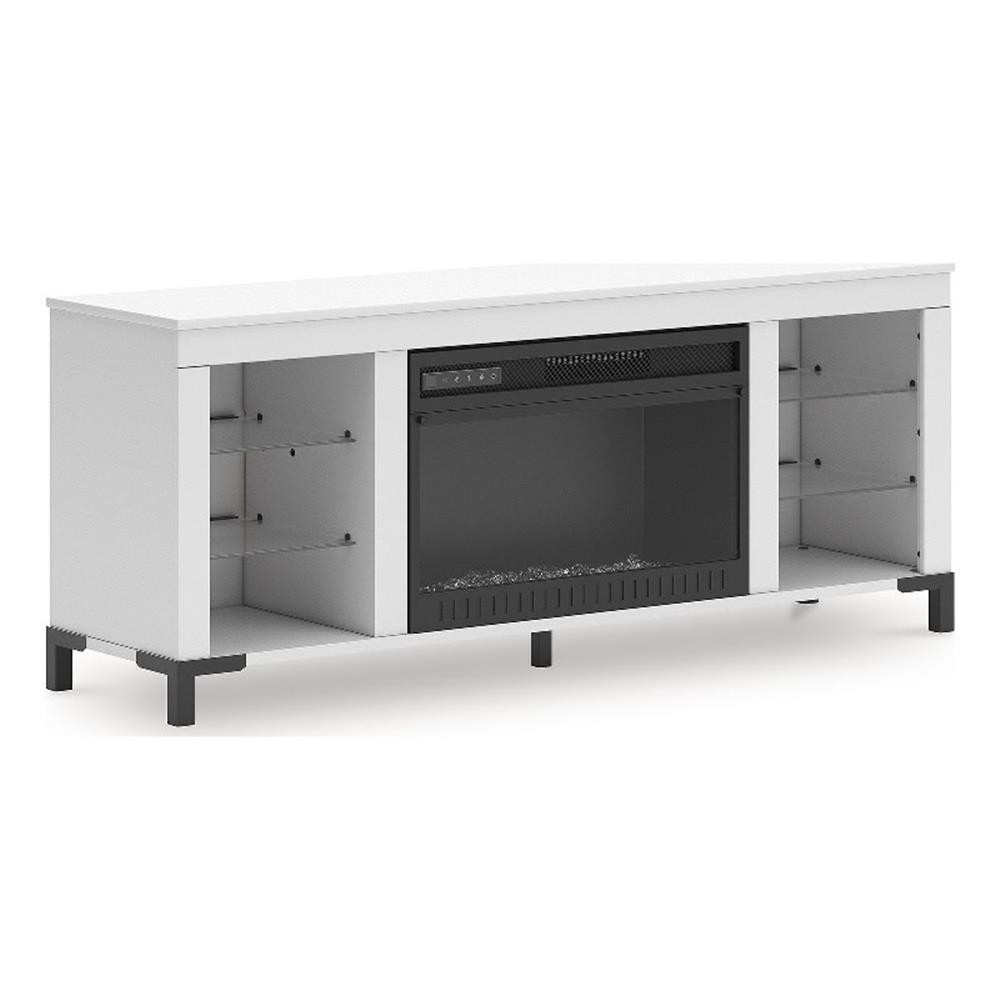 With Electric Fireplace