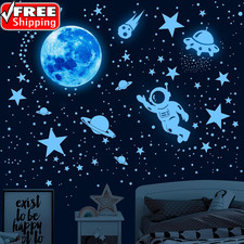 530Pcs Glow in the Dark Stars for Ceiling,Space Galaxy Wall Decals Glow in the