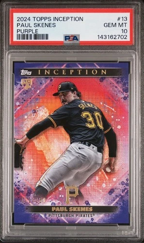 2024 Topps Inception Paul Skenes #13 Purple /150 (RC) PSA 10