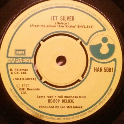 Be Bop Deluxe - Jet Silver  (7'', Single, Kno)