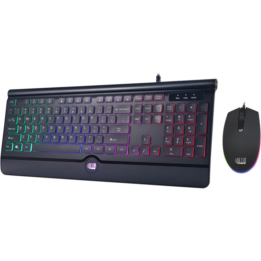 Adesso EasyTouch 137CB Illuminated Gaming Keyboard & Mouse Combo (AKB137CB)