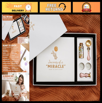 Pregnancy Journal for First Time Moms 2025, Baby Essentials Memory Book Gift Set