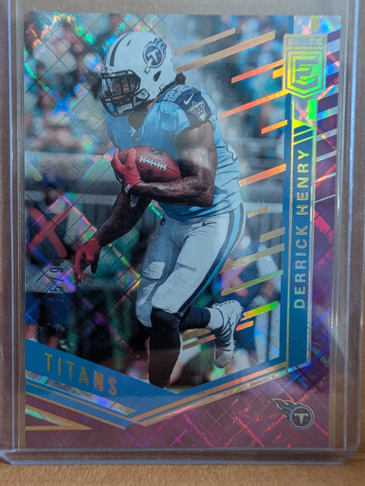 2018 Panini Donruss Elite Derrick Henry Pink Parallel /99 (Card #53)