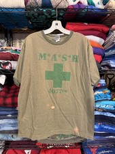 Vintage Thunder Creek Shirt Mens Large Green M*A*S*H 4077th TV Graphic Tee USA