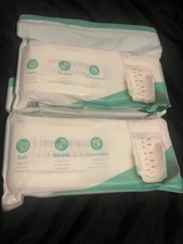 Lot of 2, Cimilre 7oz Breast Milk Storage Bags 120 Count, New/Sealed