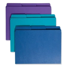 Smead 11989 1/3-Cut Tabs 0.75 in. Expansion Organizer Folder - ASSTD (3/PK) New