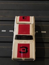 Vintage Aurora T-Jet Slot Car   Mercury Cougar   White/Red with 3   1419