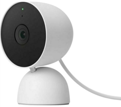 Google Nest Cam Intelligente Überwachungskamera im Innen- und Außenbereich weiß