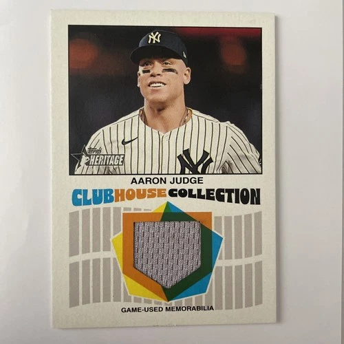 Aaron Judge 2026 Topps Heritage MLB Jersey Relic Baseball Card CCR-AJ