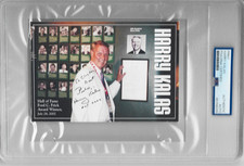 Autographed Harry Kalas  photo HOF PSA certified   Phillies