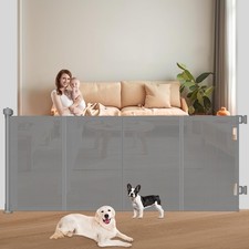 Upgrade 71" Retractable Baby Gates with Reinforced Strips, 41" Tall Retractab...