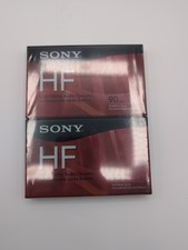 2 Pack Sony HF 90 Minute Blank Audio Cassette Tapes High Fidelity New