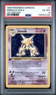 1999 Pokemon GERMAN 1st Edition Base Set Simsala-Alakazam Holo 1/102 PSA 6 EX-MT
