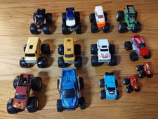 Hot Wheels Toys Monster Trucks, 1:64 Scale, Diecast, Lot