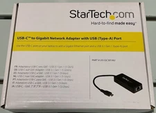 StarTech USB-C to Gigabit Network Adapter with USB (Type-A) Port, US1GC301AU