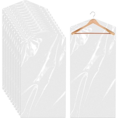 Kleiderhüllen 60x150cm transparent 24 Stück Staubschutz Kunststoff Kleiderschutz