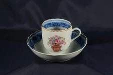 MOTTADHEDEH MANDARIN BOUQUET WINTERTHUR DEMITASSE CUP & SAUCER-PORTUGAL-2 PCS.