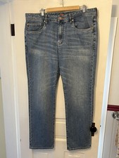 Tommy Bahama Jeans Mens 38x32 Blue Sutherland Straight Leg Medium Wash Denim