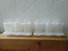 Tupperware Lollitups 12 x Eis am Stil Bereiter Eisformen Eisbereiter mit Ständer