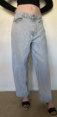 Polar Big Boy Light Wash Blue Denim Jeans Unisex S Relaxed High Rise Tapered