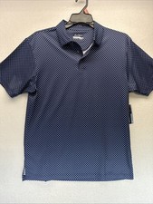 Ben Hogan Performance Golf Polo Blue Geometrical Blue Shirt Men  s Medium NWT
