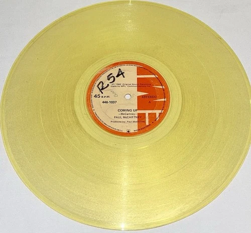 Paul McCartney ‎– Coming Up / Lunch Box , Odd Sox - Maxi Single Yellow Rare 1980