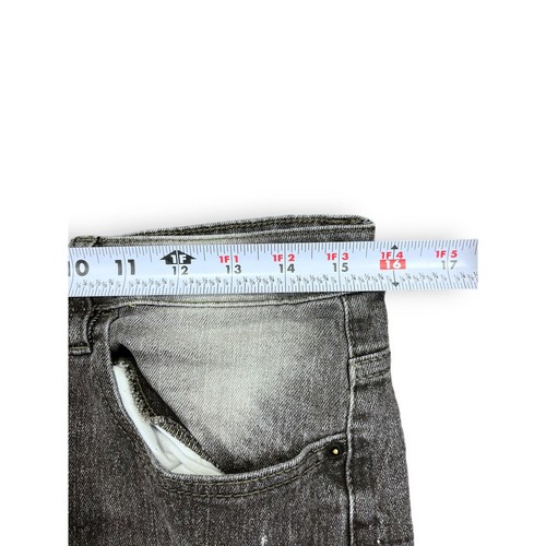 Southpole Herren dunkelgrau distressed Biker Skinny Stretch Jeans Größe 32 (31 x 31) - Bild 11 von 14