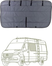 Insulated Magnetic Blackout Window Cover For Mercedes-benz Vans - Charcoal Gray
