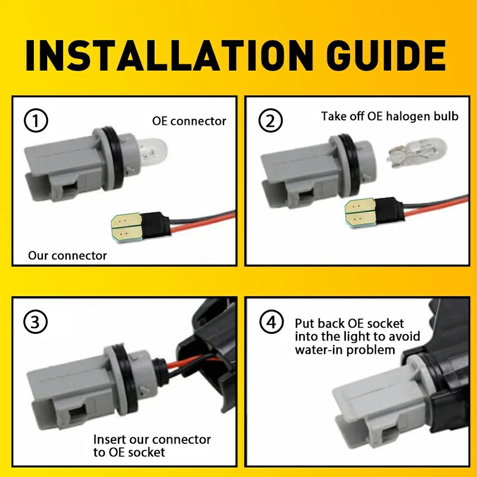 Luces de señalización laterales para guardabarros de doble cama aptas para Chevy Silverado 2500HD 3500HD 01-14 Foto 3 de 4