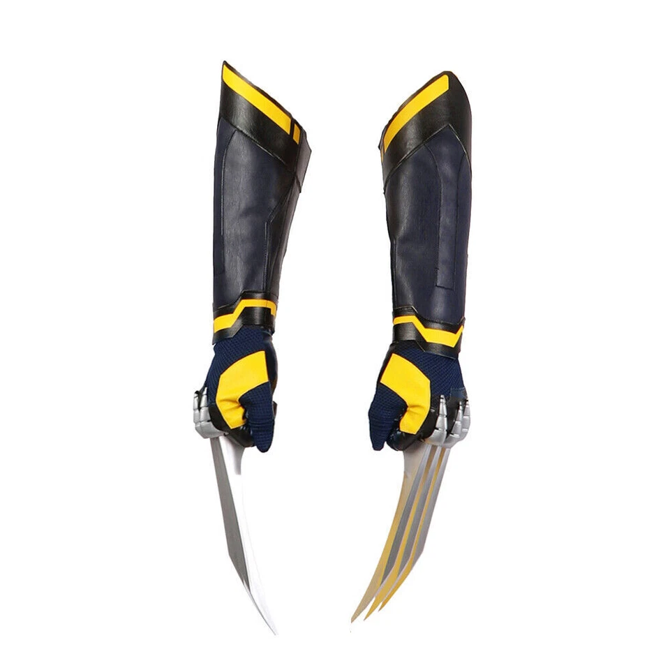 Guantes y garras Wolverine James Logan Deadpool 3 Cosplay Guantelete Accesorios de Halloween Foto 3 de 4