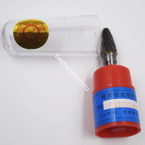 Bit 1/4" Cylindrical Cut Tungsten Carbide Burr Bur Cutting Tool Die Grinder F6 - Picture 4 of 12