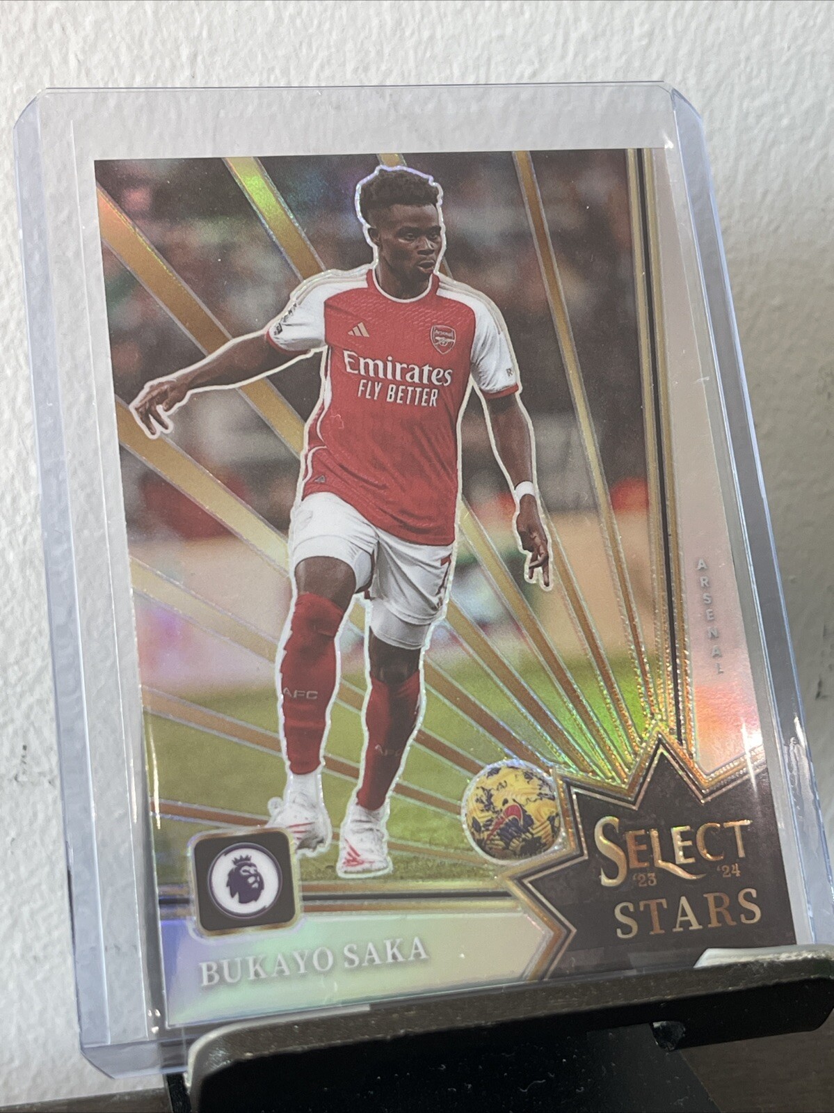 2023-24 Panini Select EPL Bukayo Saka Silver Select Stars Arsenal #2