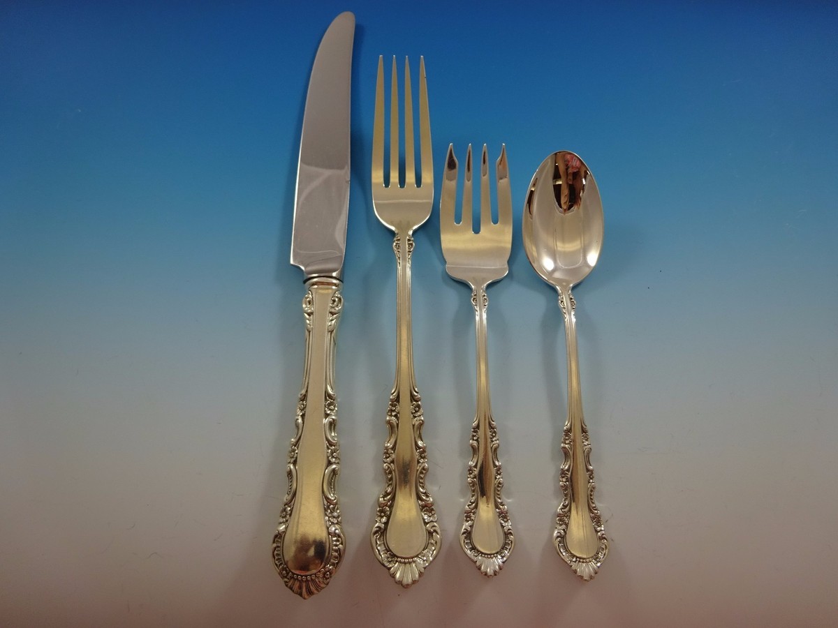 Georgian Rose by Reed & Barton Sterling Silver Dinner 12 Flatware