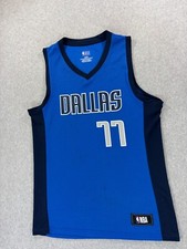Dallas Mavericks NBA Replica Basketball Jersey 77 Doncic Men's Medium - Blue