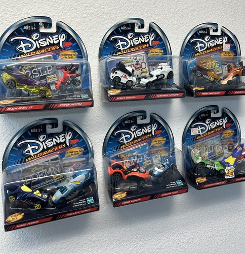 DISNEY Wild Racers Character Car LOT-Lion King-Toy Story-Aladdin-2002-NEW
