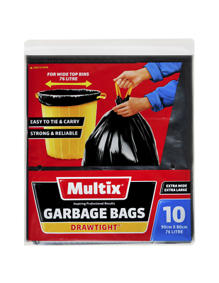 Swing Bin Bin Liner Woolworths Glad Swingbin Drawstring Bags 10 Pk - Main Image