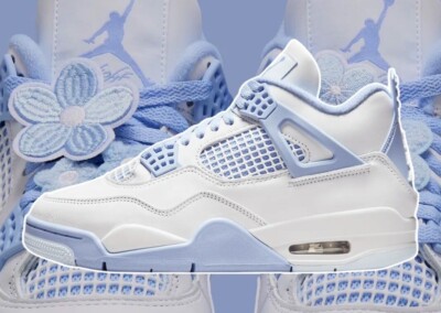 NIke Air Jordan 4 Retro Forget Me Not HV0823-100 Womens New | eBay