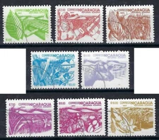 Nicaragua - 1983 8v. CTO NH Agrarian Reform Vegetables Plants Flora  
