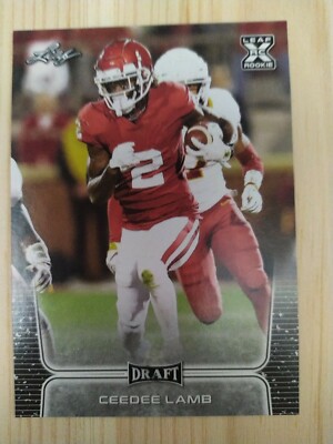 NFL Trading Card Football CeeDee Lamb Dallas Cowboys Leaf Draft 2020