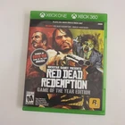 Red Dead Redemption Game of the Year Edition Xbox 360 One 2011 Complete GOTY