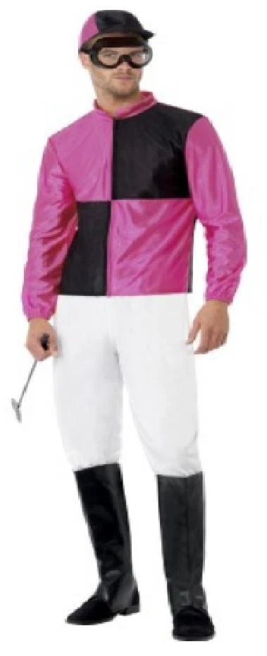Horse Racing Stag Night Costume Race Racer Jokey Fancy Dress Outfit Mens - Image 2 of 2