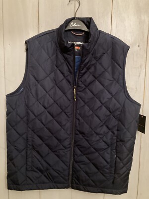 Hawke & Co Puffer Vest Quilted Water Resist Packable Navy Men s Sz-Med NEW