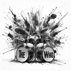 The Who Keith Moon Exploding Drums T Shirt